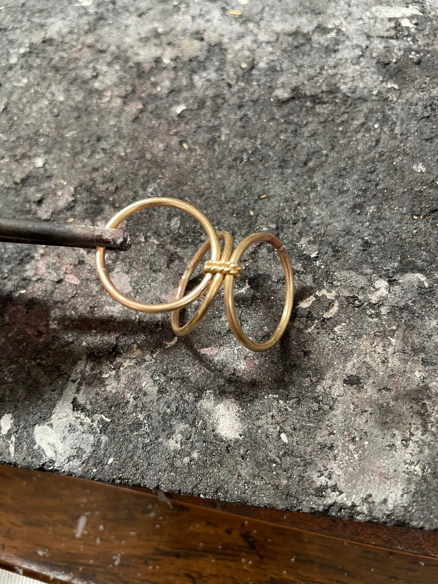14KGF Gold Triple Band Rings, Gold Filled stackable ring, Heavy Gold Ring, Soldered with 14k solid gold. 1/20 14K Stamped (R22)