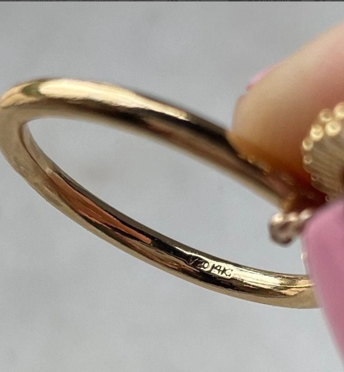 Custom Ring for Kelly, All in Gold, 14k Gold Filled Connected Rings