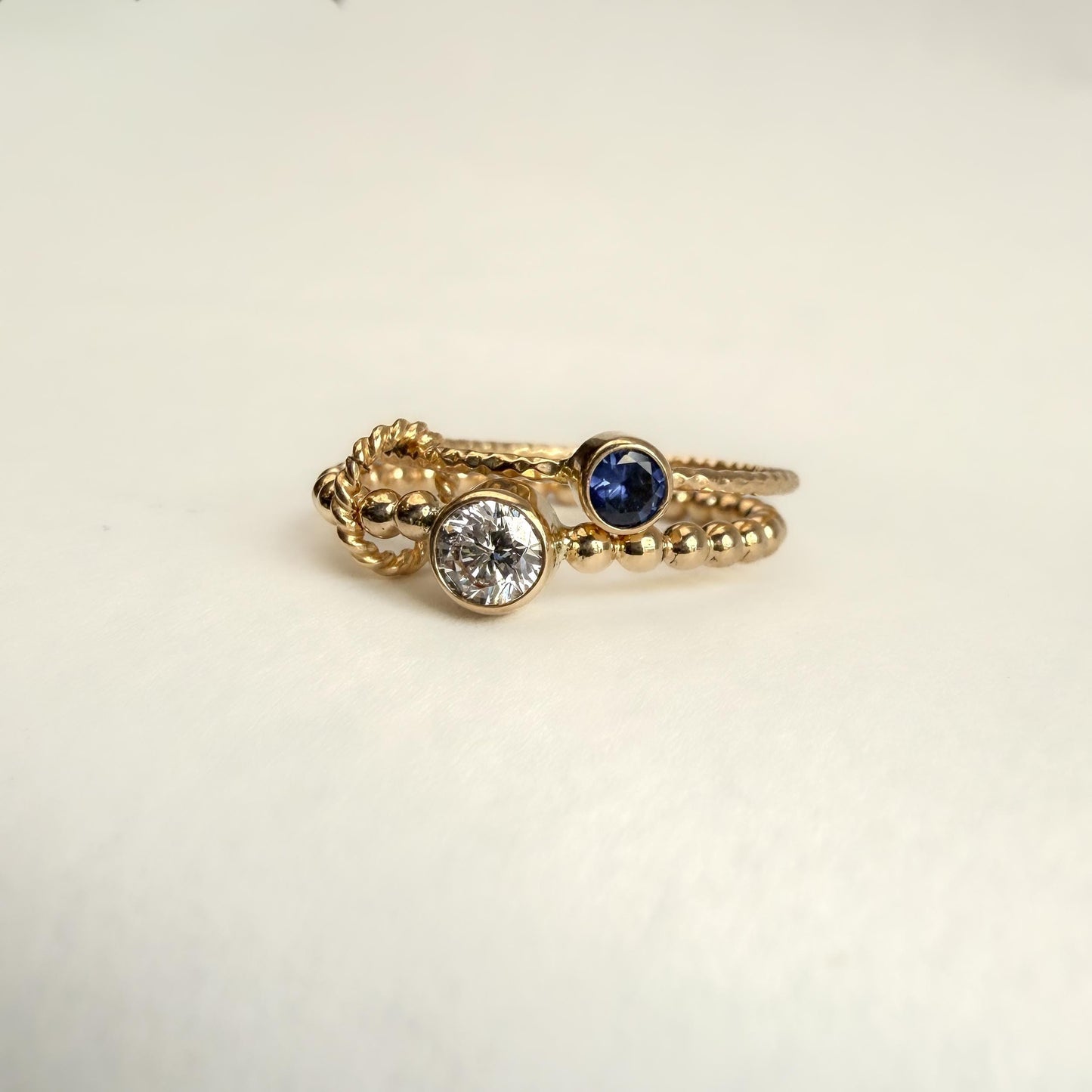 Personalized Birthstone Ring | Dainty Stacking Jewelry | Custom Mother Daughter Ring | Meaningful BFF Gift | Mother’s Day Gift