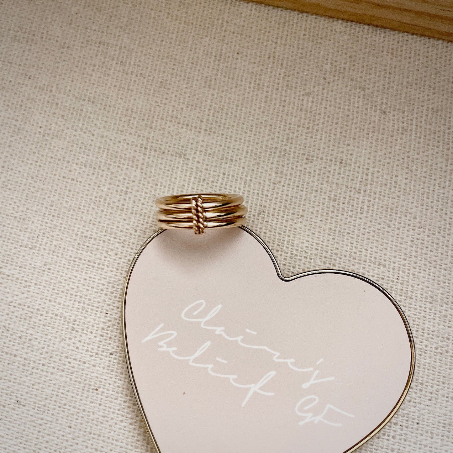 14KGF Gold Triple Band Rings, Gold Filled stackable ring, Heavy Gold Ring, Soldered with 14k solid gold. 1/20 14K Stamped (R22)