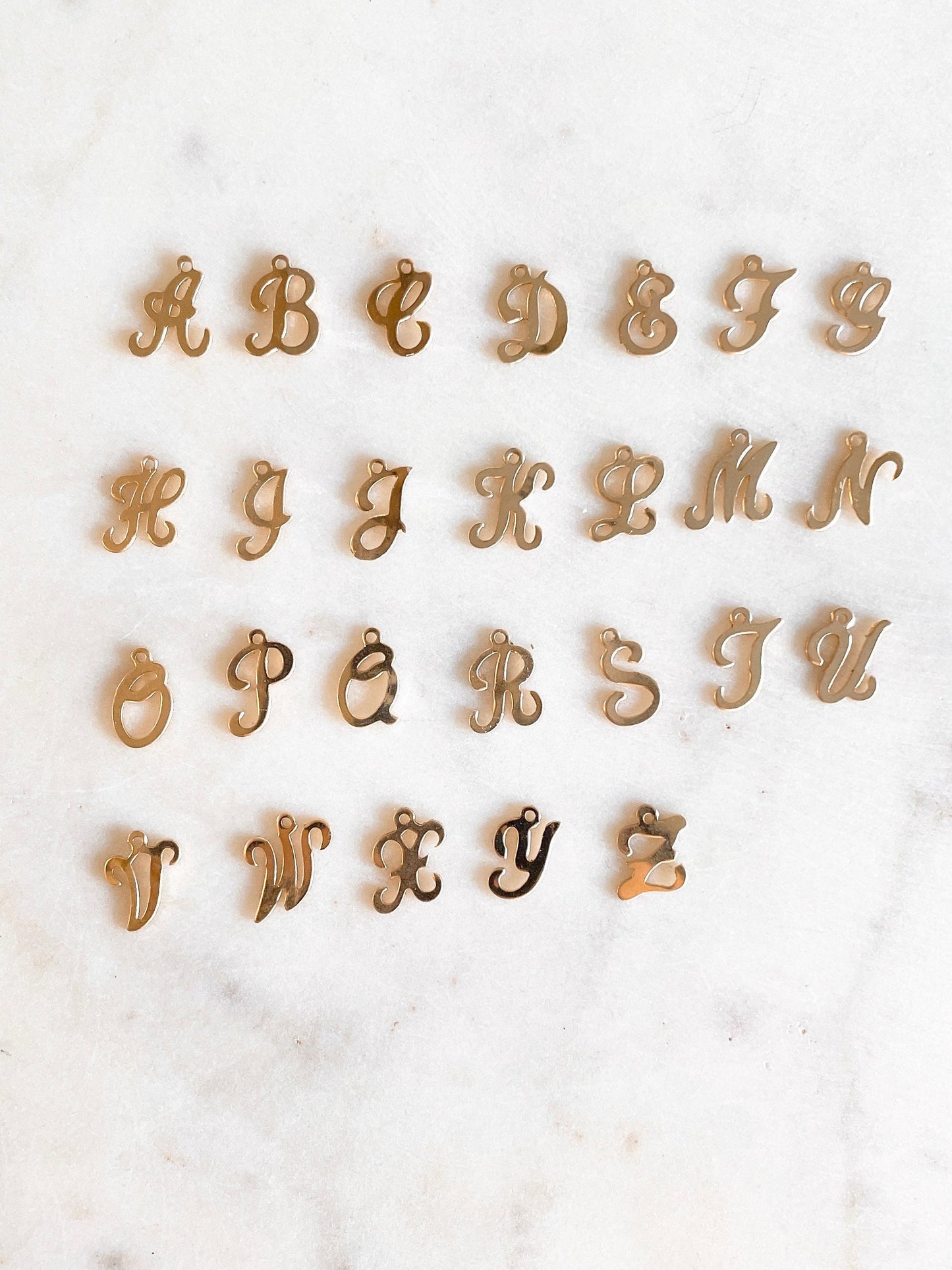 14K Gold Filled Initial Necklace: Personalized Birthstone Charm
