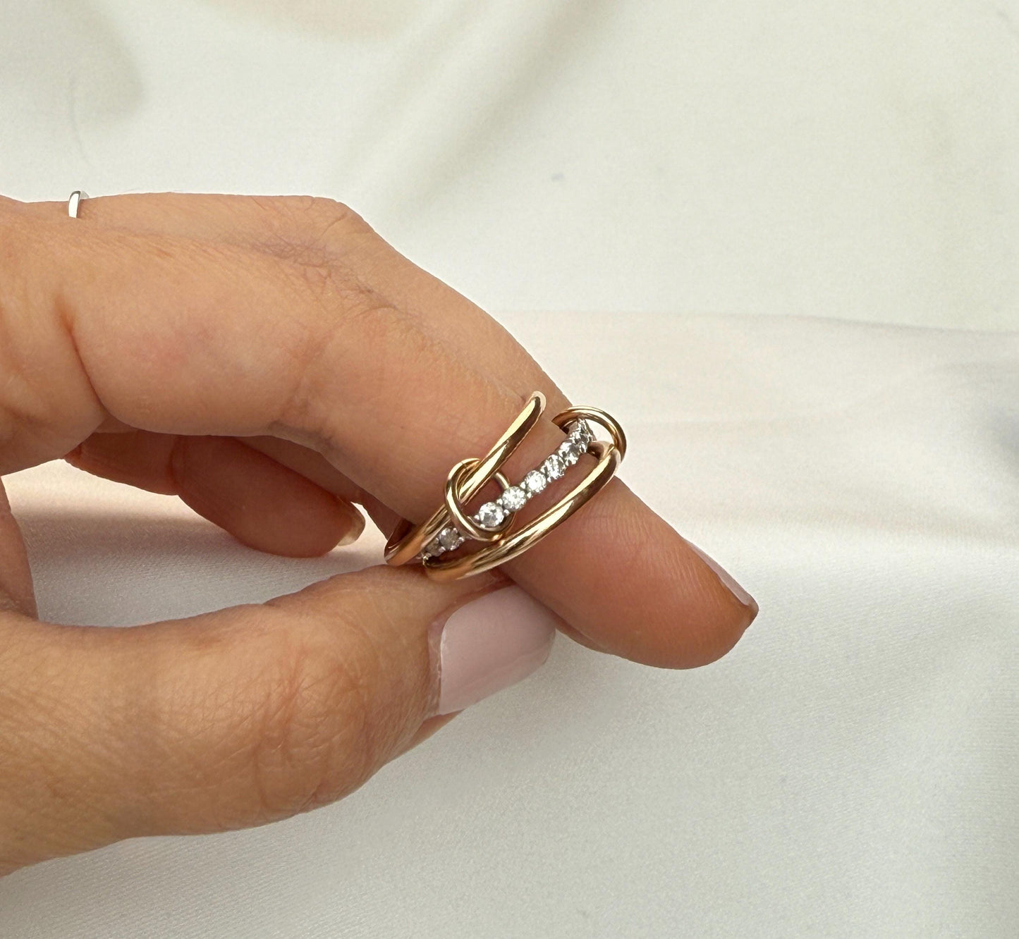 Belief Diamond Collection - Petite Solitaire 0.3ct  - 14k Gold Filled Stackable Rings - Lab Grown Diamond Full Eternity LGD R20