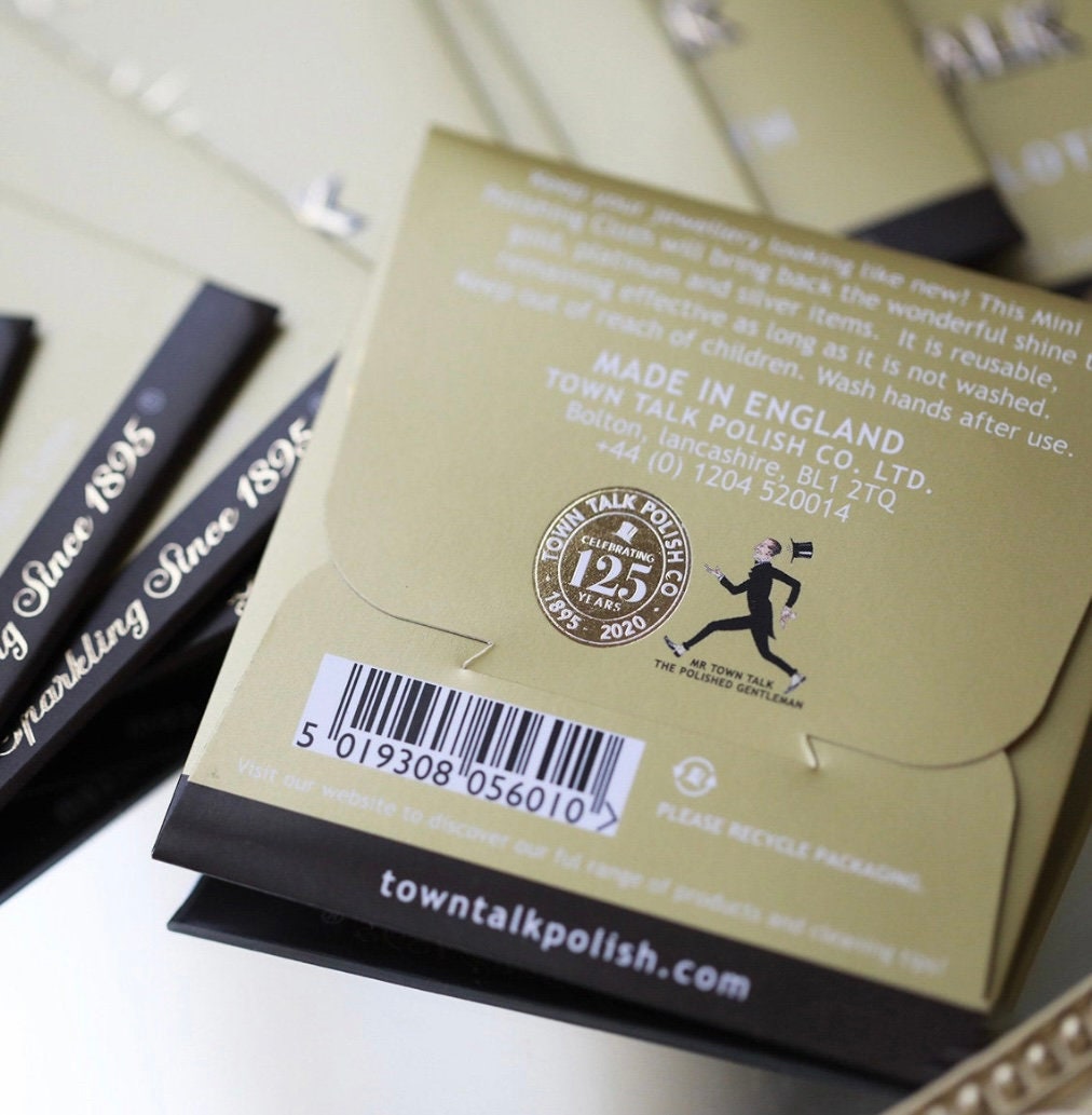 Town Talk Gold Jewelry Polishing Cloth: Non-Scratch Tarnish Remover