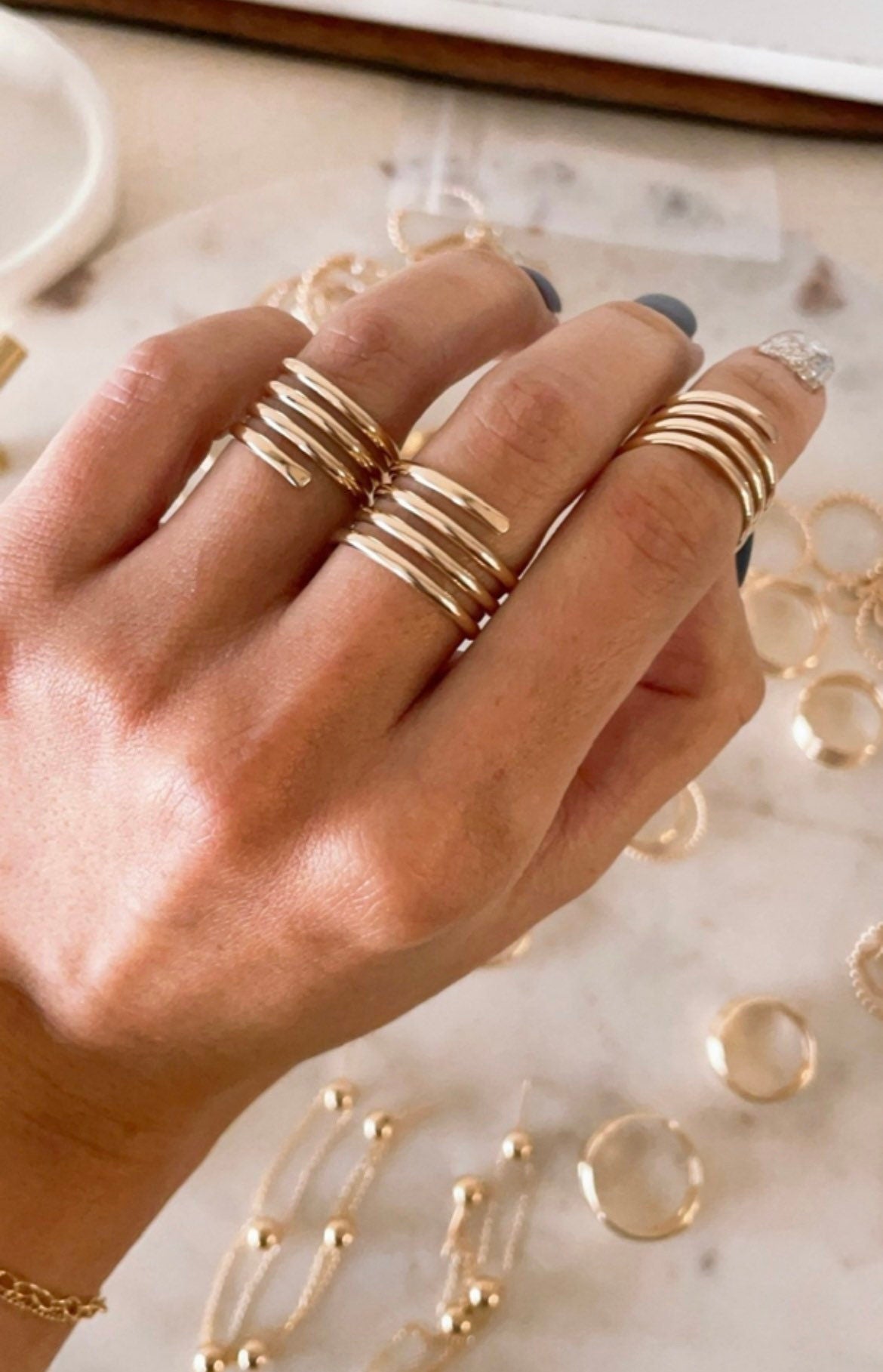 14K Gold Filled Coil Ring