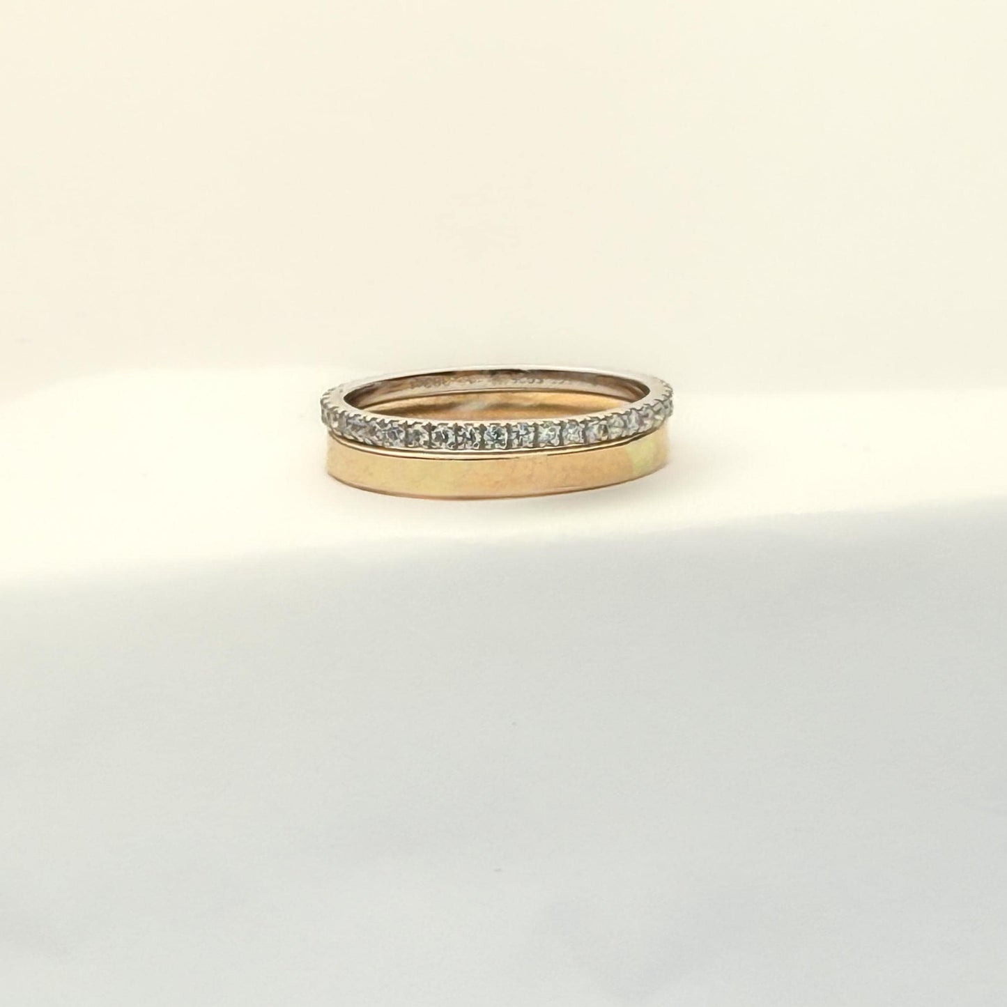 Belief Diamond Collection - Petite Solitaire 0.3ct  - 14k Gold Filled Stackable Rings - Lab Grown Diamond Full Eternity LGD R20
