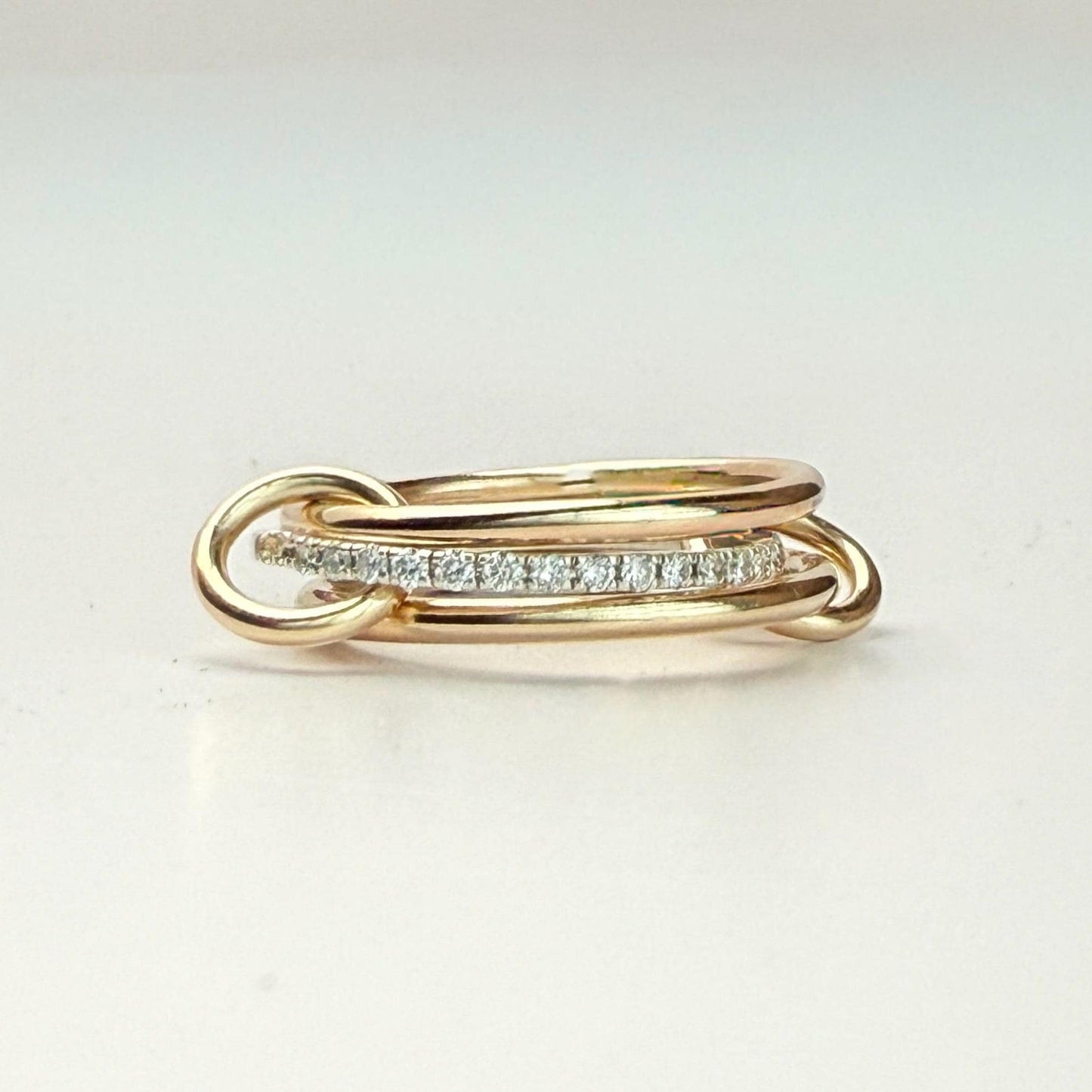 Belief Diamond Collection - Petite Solitaire 0.3ct  - 14k Gold Filled Stackable Rings - Lab Grown Diamond Full Eternity LGD R20