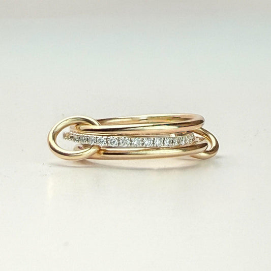 Belief Diamond Collection - Petite Solitaire 0.3ct  - 14k Gold Filled Stackable Rings - Lab Grown Diamond Full Eternity LGD R20