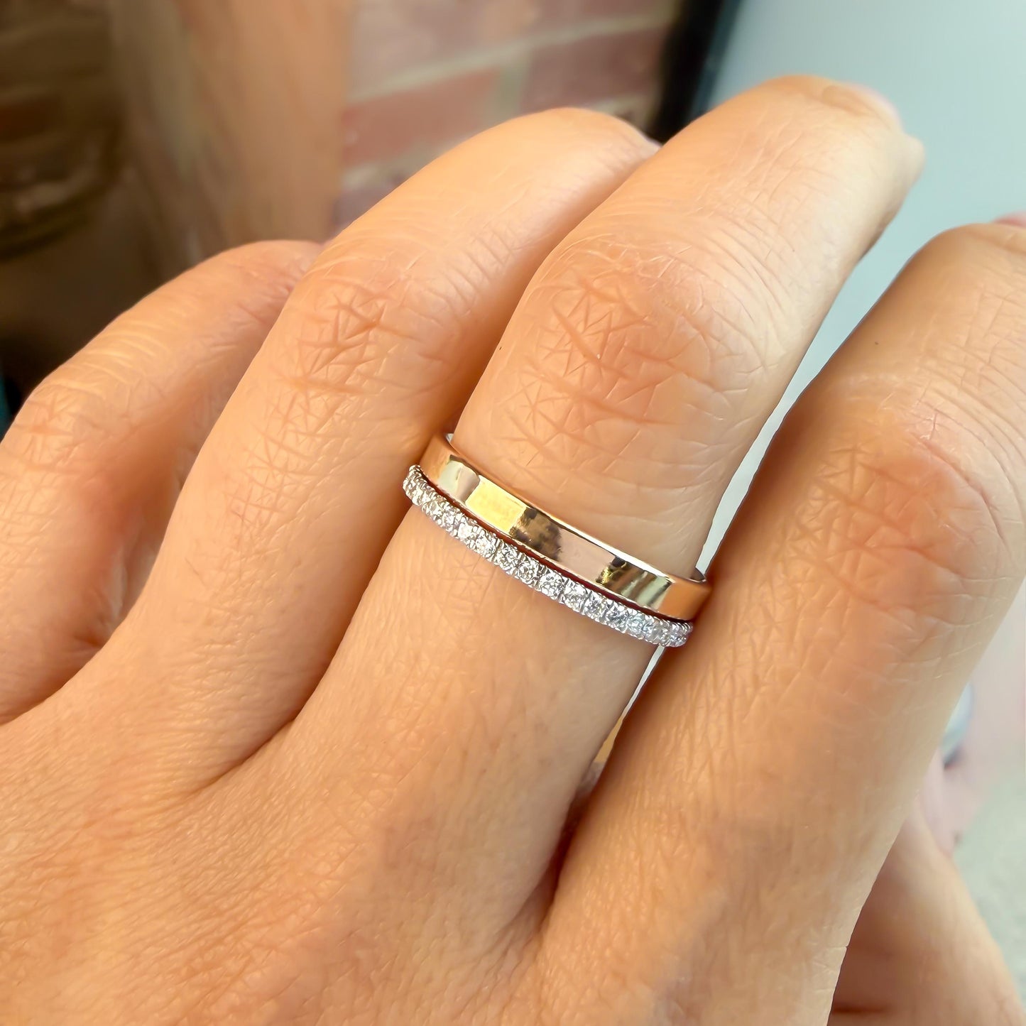 Belief Diamond Collection - Petite Solitaire 0.3ct  - 14k Gold Filled Stackable Rings - Lab Grown Diamond Full Eternity LGD R20
